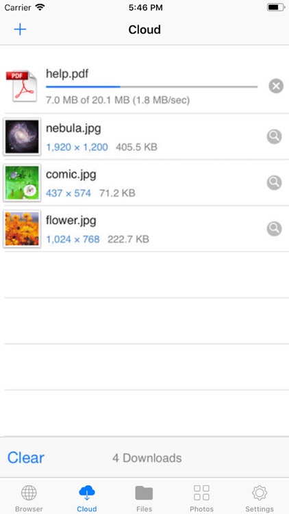 Browser and iFile Manager