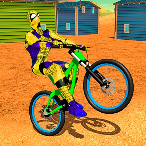 Spider Superhero Bicycle Riding: Offroad Racing icon