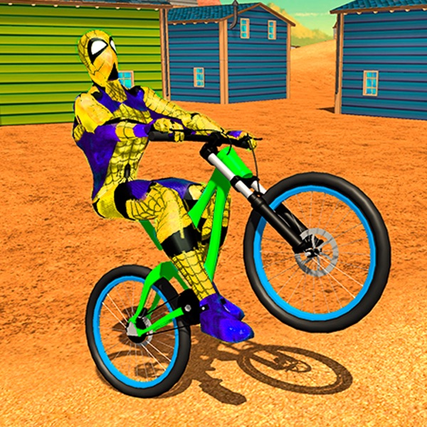 SPIDER SUPERHERO BICYCLE RIDING: OFFROAD RACING SPIDER SUPERHERO BICYCLE RIDING: OFFROAD RACING