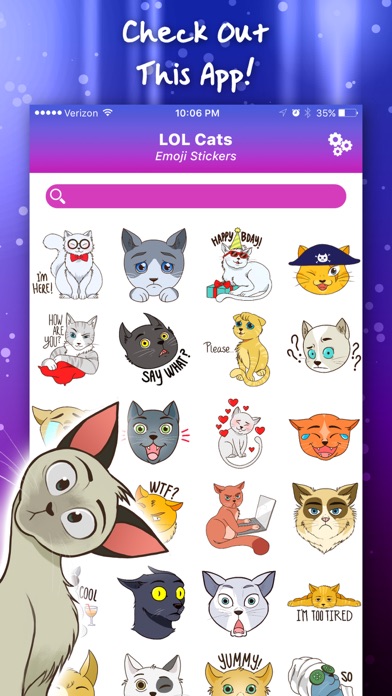 How to cancel & delete LOL Cats Emoji Stickers from iphone & ipad 2