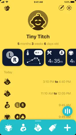 Game screenshot Tiny Titch - Baby diary & log mod apk