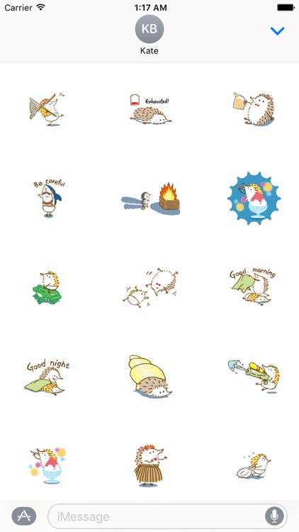 Cute Hedgehog - Hedgmoji Emoji Sticker