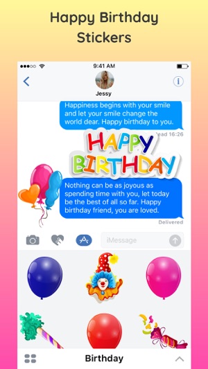 2018 Happy Birthday Stickers(圖2)-速報App