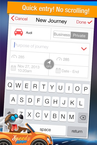 Speedy Log - Mileage Log & Road Trip Tracker screenshot 3