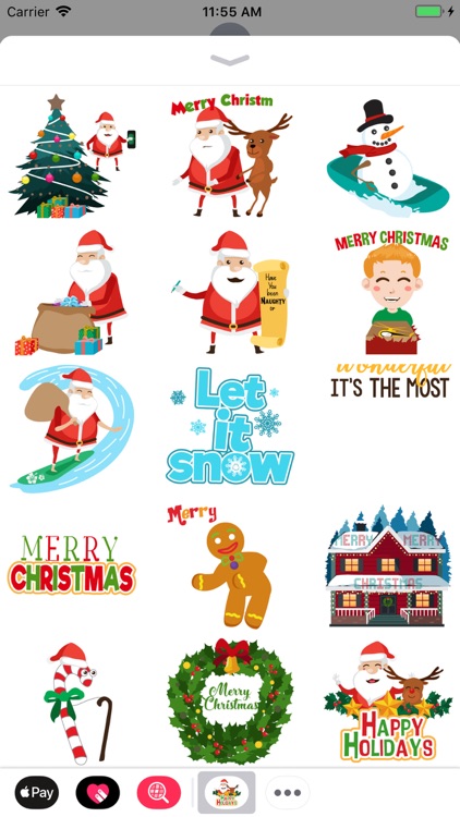 Christmas Stickers Animated