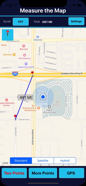 Measure Exact Distances on map(圖1)-速報App