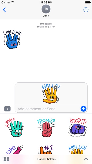 Hand Language Sticker screenshot 2