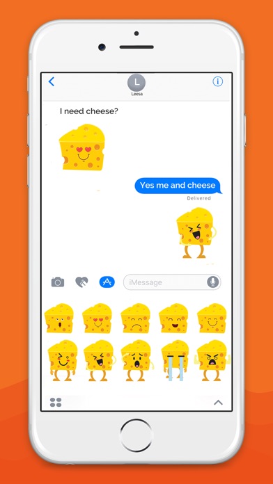 Animated Cheese Love Emoji screenshot 4