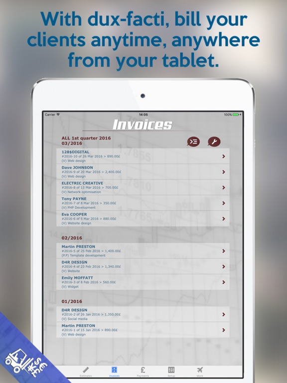 Estimates & Invoices Dux-factiのおすすめ画像1