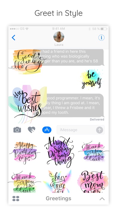 Handwritten Messages Stickers screenshot 2