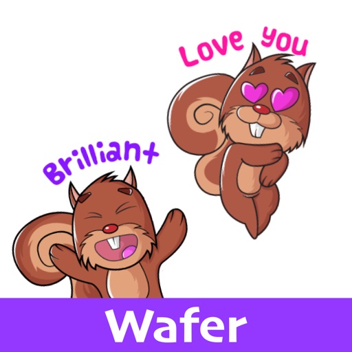 Squirrel Stickers (Wafer)