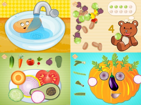 Les légumes drôles! Jeux éducatifs pour les enfant Les légumes drôles! Jeux éducatifs pour les enfant