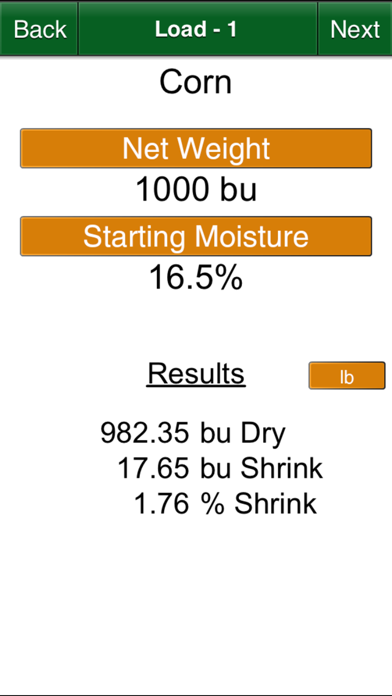 Dry Grain Calculator screenshot 4