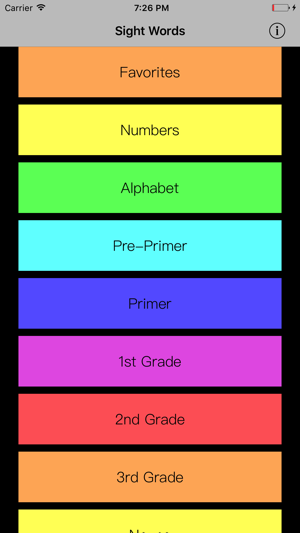 Learn Sight Words -Flash Cards