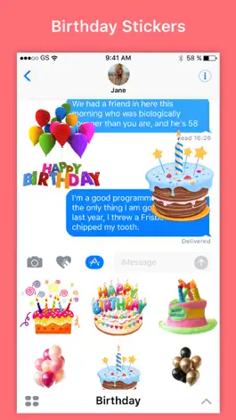 Game screenshot Wish Happy Birthday by Sticker apk