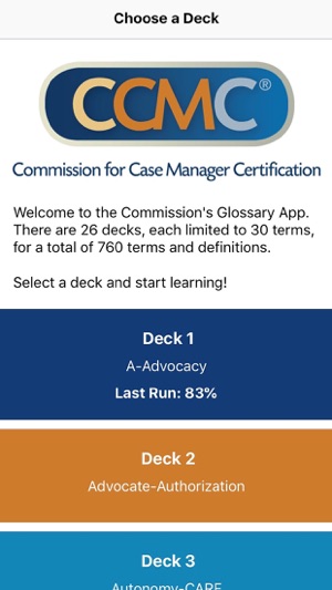 CCM Glossary App