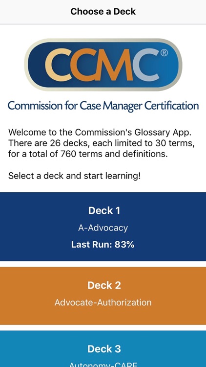 CCM Glossary App