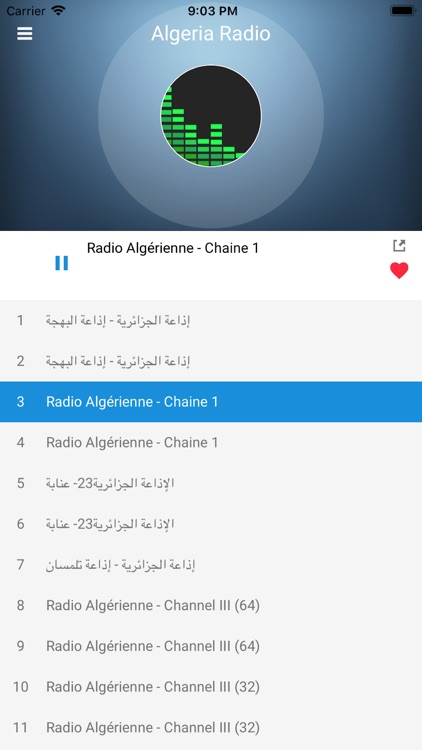 Algeria Radio Station: Algérie