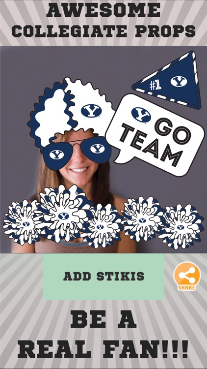 BYU Cougars Selfie Stickers