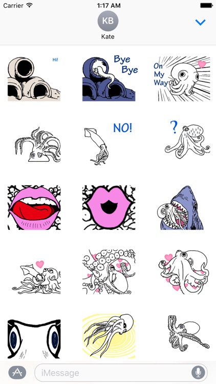 Animated Octopus Sticker