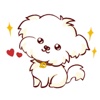 Cute Small Maltese Dog Sticker
