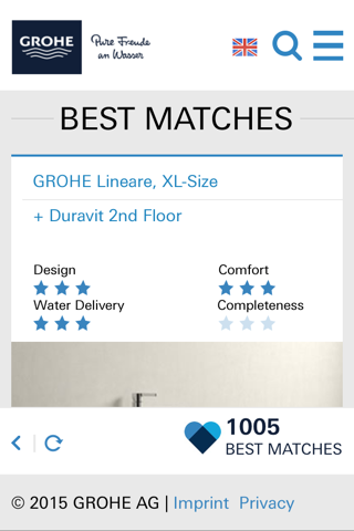 GROHE BestMatch screenshot 2