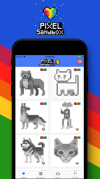 Pixel Sandbox Color by number screenshot 4