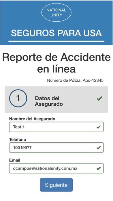 Reporte Accidente screenshot 3