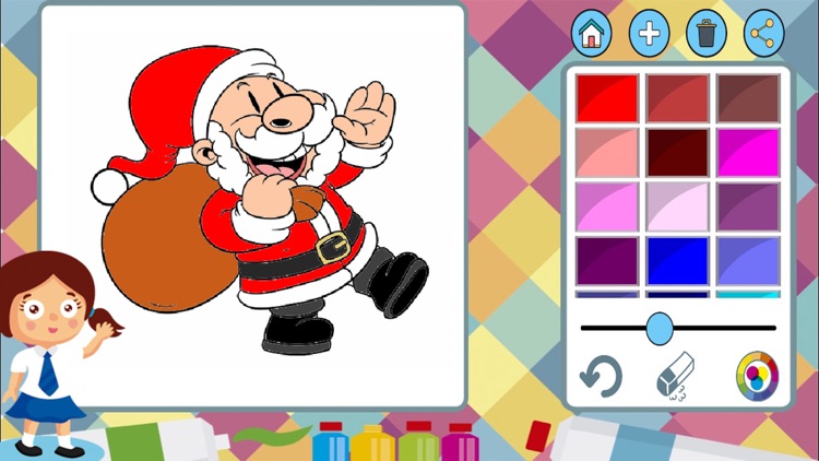 Christmas paint coloring book