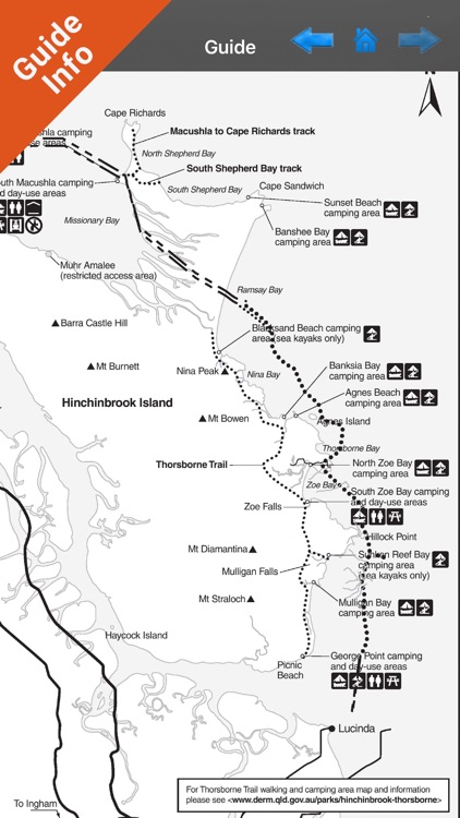 Hinchinbrook Island  NP GPS map with guide screenshot-3
