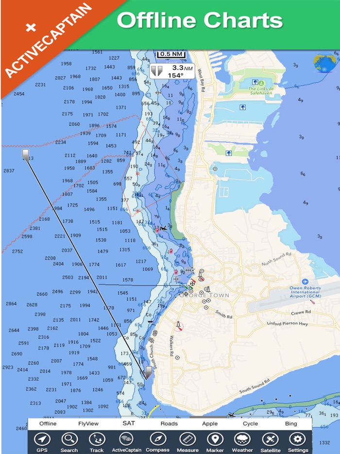 Gran Cayman HD Map Navigator