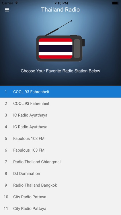 Thailand Radio Station Thai FM