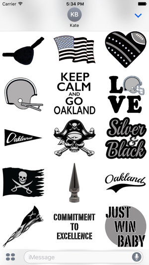 Oakland Football Sticker Pack(圖2)-速報App