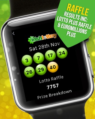 lotto results including lotto raffle