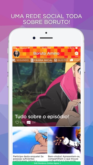 Amino para Boruto em Português(圖1)-速報App