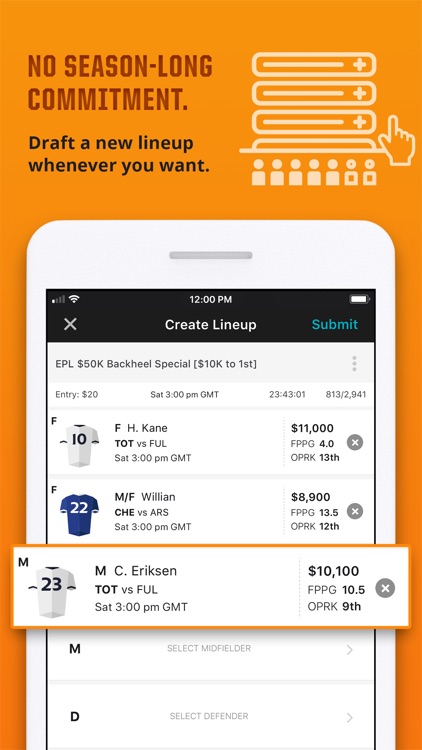 DraftKings UK Fantasy Sports screenshot-3