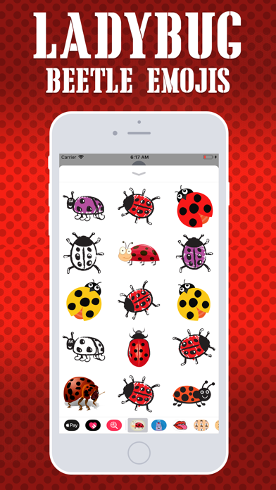 Ladybug Beetle Emojis screenshot 3