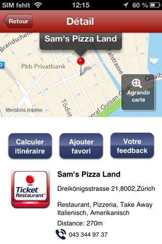 CH-Ticket Restaurant® Suisse screenshot 4