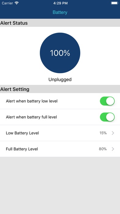 BatteryTracker screenshot 2