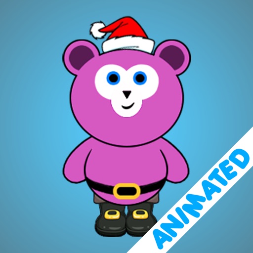 Cute Santa Bear (animated) icon
