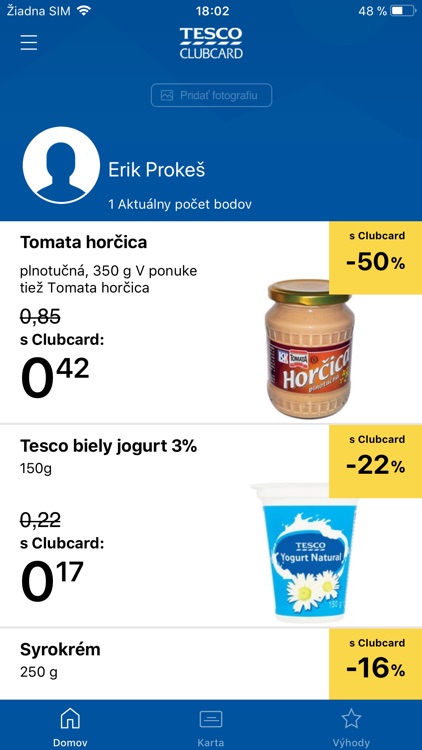 Tesco Clubcard Slovakia