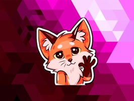 Scoot The Fox Emoji Stickers