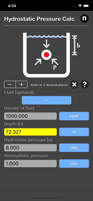 Hydrostatic Pressure Calc(圖6)-速報App