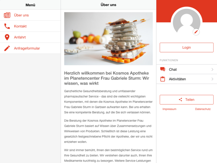 Kosmos Apotheke Planetencenter