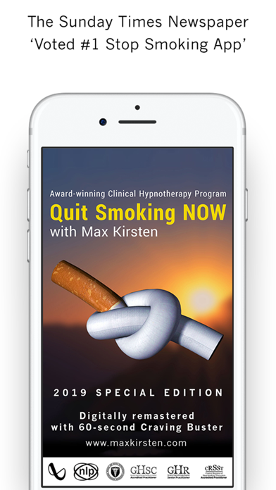 Quit Smoking NOW with Max Kirsten - The Award Winning Stop Smoking App, Quit Smoking Today Screenshot 1