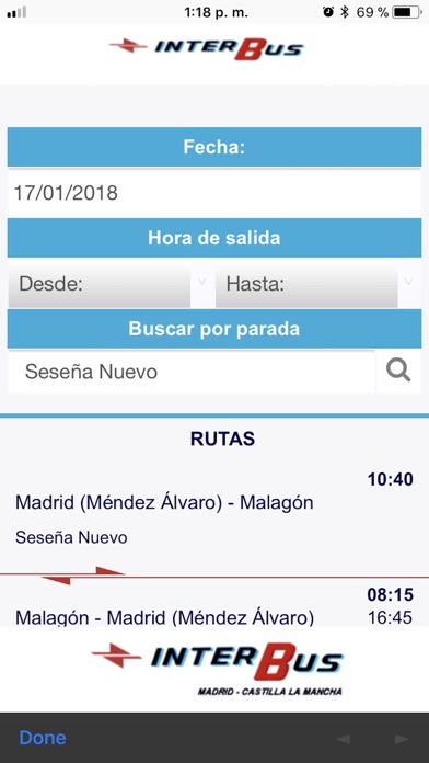 Bus Madrid-Seseña screenshot 2