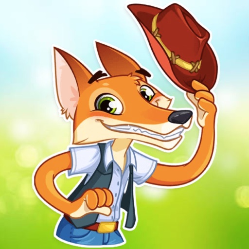 Cowboy Fox Stickers by Anna Tolstykh