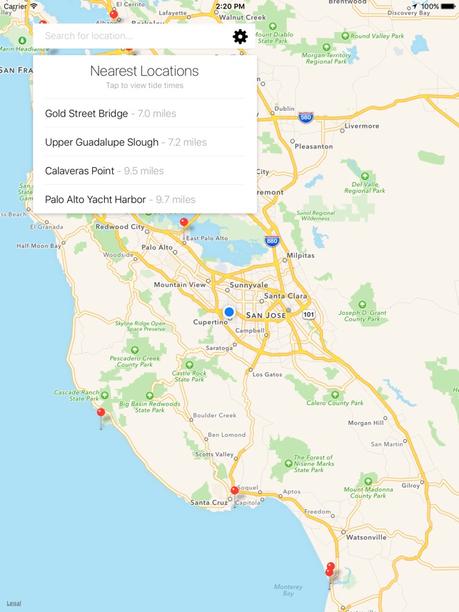 Aptos Tide Chart