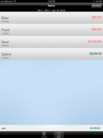 Account Book HD screenshot 3