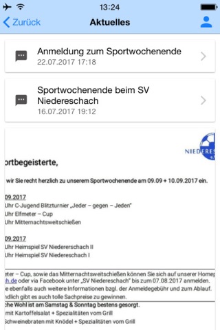 Sportverein Niedereschach screenshot 2